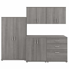 Bush Business Furniture Universal 62 5-Piece Modular Storage Set with 11 Shelves, Platinum Gray (UN