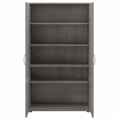 Bush Business Furniture Universal 62" 5-Piece Modular Storage Set with 11 Shelves, Platinum Gray (UNS003PG)