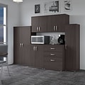 Bush Business Furniture Universal 62 6-Piece Modular Storage Set with 14 Shelves, Storm Gray (UNS00