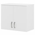 Bush Business Furniture Universal 24 Wall Cabinet with Doors and 2 Shelves, White (UNS428WH)