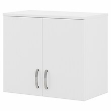 Bush Business Furniture Universal 24 Wall Cabinet with Doors and 2 Shelves, White (UNS428WH)