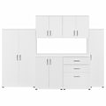 Bush Business Furniture Universal 62 6-Piece Modular Storage Set with 14 Shelves, White (UNS002WH)