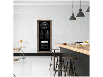 Excello Global Products Hanging Chalkboard/Whiteboard, Rustic, 58" x 25" (EGP-HD-0195-OS)