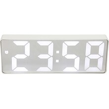 Infinity Instruments Digital Alarm Clock, 6.25 x 2.25 (20220WH)