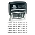 2000 PLUS 12-in-1 Self Inking Date and Message Stamp, Black Ink (011090)