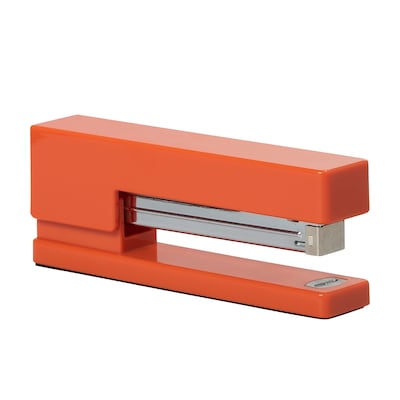 JAM Paper Modern Desktop Stapler, 10 Sheet Capacity, Orange (337ORZ)