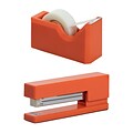 JAM Paper Desk Organizer Set, Orange (3378OR)