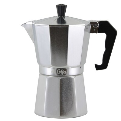 Mr. Coffee 67858.03 Brixia 6-Cup Aluminum Stovetop Espresso Maker