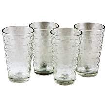 Gibson Home Great Foundations 16 Ounces Embossed Tumbler Glasses 4-Pack (92078.04)
