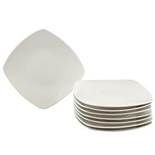 Gibson Zen Buffetware 10.75 in. Dinner Plate Set White 108041.08