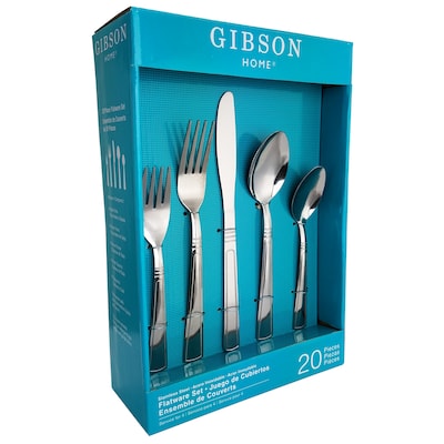 Gibson Home  80058.20 Creston Stainless Steel 20-Piece Flatware Set
