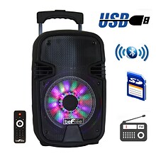 beFree Sound BFS-3000 8 Inch Bluetooth Portable Party Speaker Black