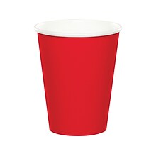 Creative Converting Touch of Color Hot/Cold Paper Cup, 9 z., Classic Red, 72 Cups/Pack (DTC561031BCU