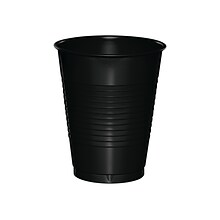Creative Converting Touch of Color Plastic Cold Cup, 16 Oz., Black Velvet, 60 Cups/Pack (DTC28134081