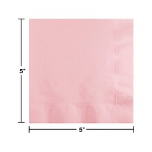Creative Converting Touch of Color Beverage Napkin, 2-Ply, Classic Pink, 150 Napkins/Pack (DTC139190