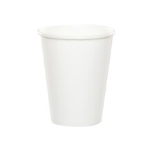 Creative Converting Paper Hot/Cold Cup, 9 Oz., White, 72 Cups/Pack (DTC56000BCUP)