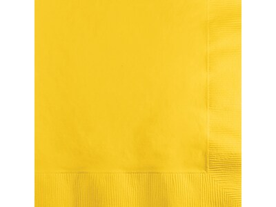 Creative Converting Touch of Color Beverage Napkin, 2-ply, School Bus Yellow, 150 Napkins/Pack (DTC8