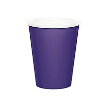 Creative Creative Converting Touch of Color Paper Hot/Cold Cup, 9 Oz., Purple, 72 Cups/Pack (DTC5611