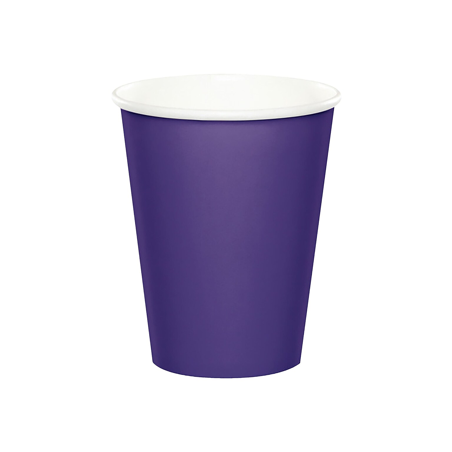 Creative Creative Converting Touch of Color Paper Hot/Cold Cup, 9 Oz., Purple, 72 Cups/Pack (DTC56115BCUP)