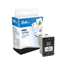 Quill Brand® HP 67XL Remanufactured Black Ink Cartridge, High Yield (QUL118287DS)