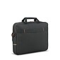 Solo New York Ace Slim 15.6" Laptop Briefcase, Black/Orange Polyester (UBN101-4)