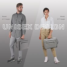 Solo New York Utilize 15.6 Laptop Hybrid Backpack, Heathered Gray Polyester (UBN762-10)
