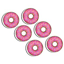 Ashley Productions® Dry Erase Magnetic Whiteboard Erasers, DonutFetti®, Pack of 6 (ASH09991-6)