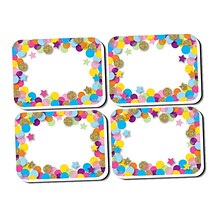 Ashley Productions® Dry Erase Non-Magnetic Mini Whiteboard Erasers, Confetti, Pack of 10 (ASH78008)