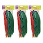 Creativity Street Quill Feathers, Assorted Colors, 12", 24/Pack, 3 Packs (CK-4503-3)