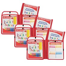 C-Line Homework Connector Folder, Red, Pack of 3 (CLI33004-3)