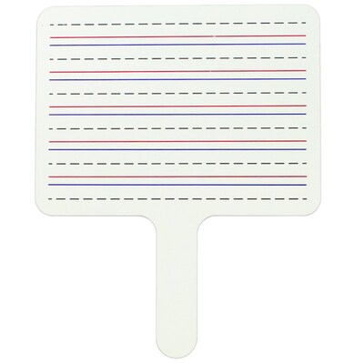 C-Line Two-Sided Dry Erase Answer Paddle, Lined/Plain, 10 x 8, Pack of 12 (CLI4067012)