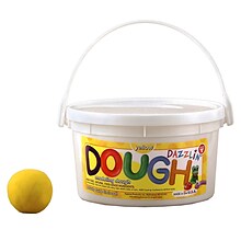 Hygloss Dazzlin Dough, Yellow, 3 lb. Tub, Pack of 3 (HYG48304-3)