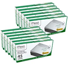 Mead Press-It Seal-It #10 Security Envelopes, 4-1/8 x 9-1/2, White, 45/Box, 12 Boxes (MEA75026-12)