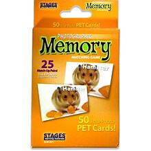 Stages Learning Materials Pets Photographic Memory Matching Game, Pack of 3 (SLM221-3)