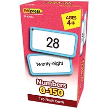 Edupress™ Numbers 0-150 Flash Cards 170 Cards (TCR62032)