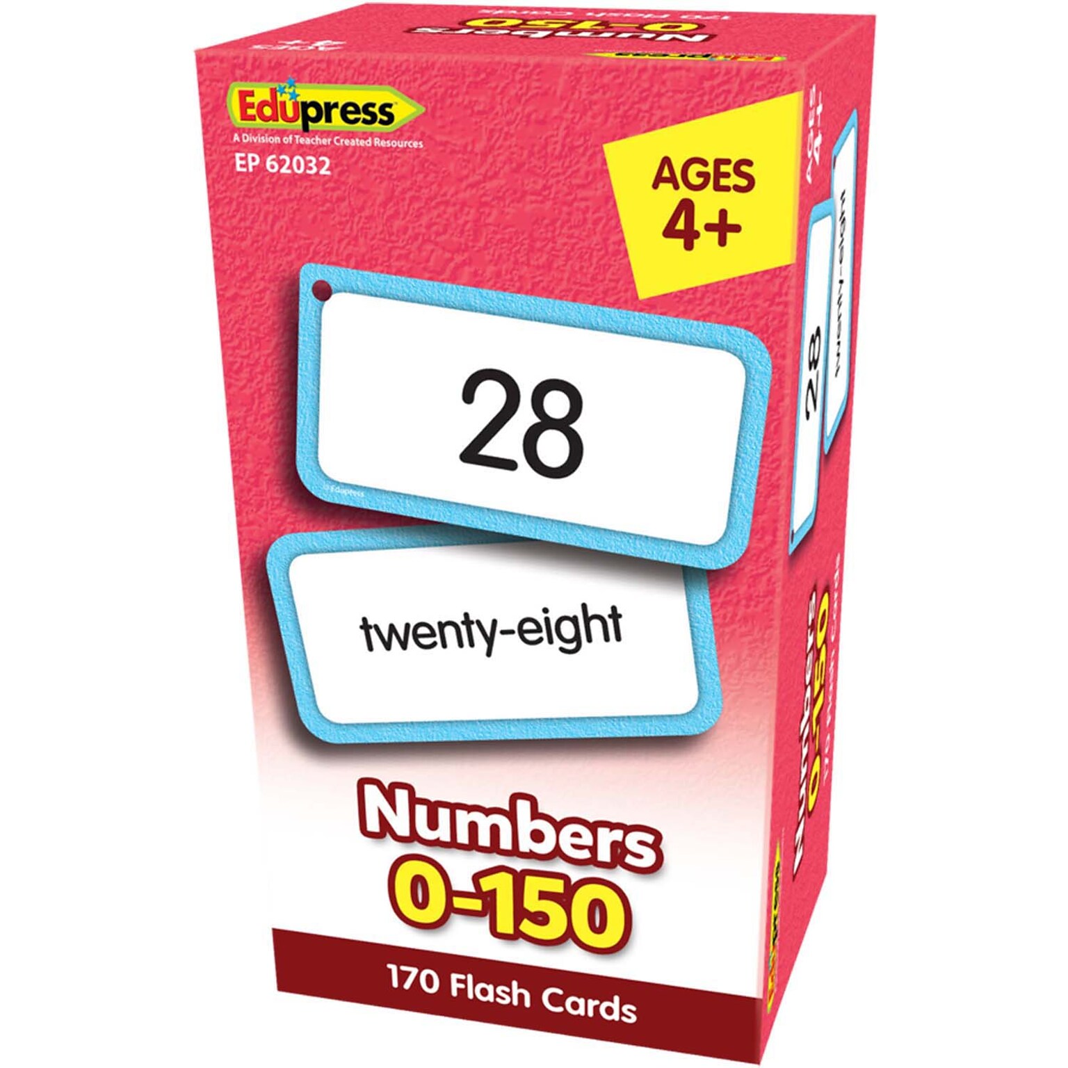 Edupress™ Numbers 0-150 Flash Cards 170 Cards (TCR62032)