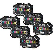 Teacher Created Resources® Dry Erase Magnetic Whiteboard Eraser, Chalkboard Brights, Pack of 6 (TCR7