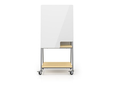 Safco Learn Dry-Erase Mobile Whiteboard, Steel Frame, 2.5 x 3.33 (3909GR)