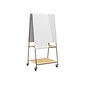 Safco Learn Dry-Erase Mobile Whiteboard, Steel Frame, 2.5' x 3.33' (3909GR)