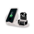 ITEK 3-in-1 Wireless Charging Stand for Apple Watch, Airpods, IPhone and Android Phones, Black (WSC-