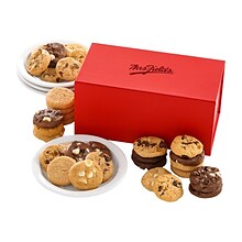 Mrs. Fields Nibblers Crimson Cookie Box, Assorted Flavors, 32 Oz. (ST21EVBOXL036)