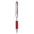 Zebra Z-Grip Flight Retractable Ballpoint Pen, Bold Point, 1.2mm, Red Ink, Dozen (21930)