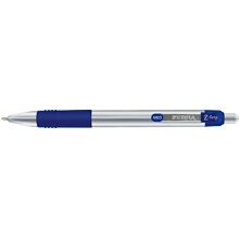 Zebra Z-Grip Elite Retractable Ballpoint Pen, Medium Point, 1.0mm, Blue Ink, Dozen (27020)