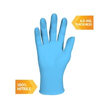 Kimberly-Clark KleenGuard G10 Comfort Plus Nitrile Glove, Light Blue, M, 100/Box (54187)