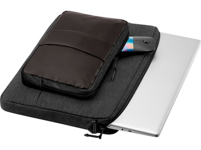 HP Polyester Laptop Sleeve for 15.6" Laptops, Black/Brown (1G6D6AA)
