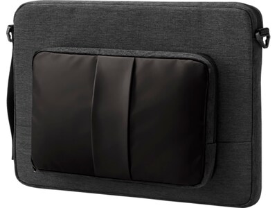 HP Polyester Laptop Sleeve for 15.6" Laptops, Black/Brown (1G6D6AA)