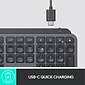Logitech MX Keys Advanced Wireless Illuminated Keyboard for Business, Graphite (920-010116)