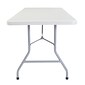 National Public Seating BT3000 Series 6' x 30" Plastic Folding Table, Speckled Gray (BT3072)