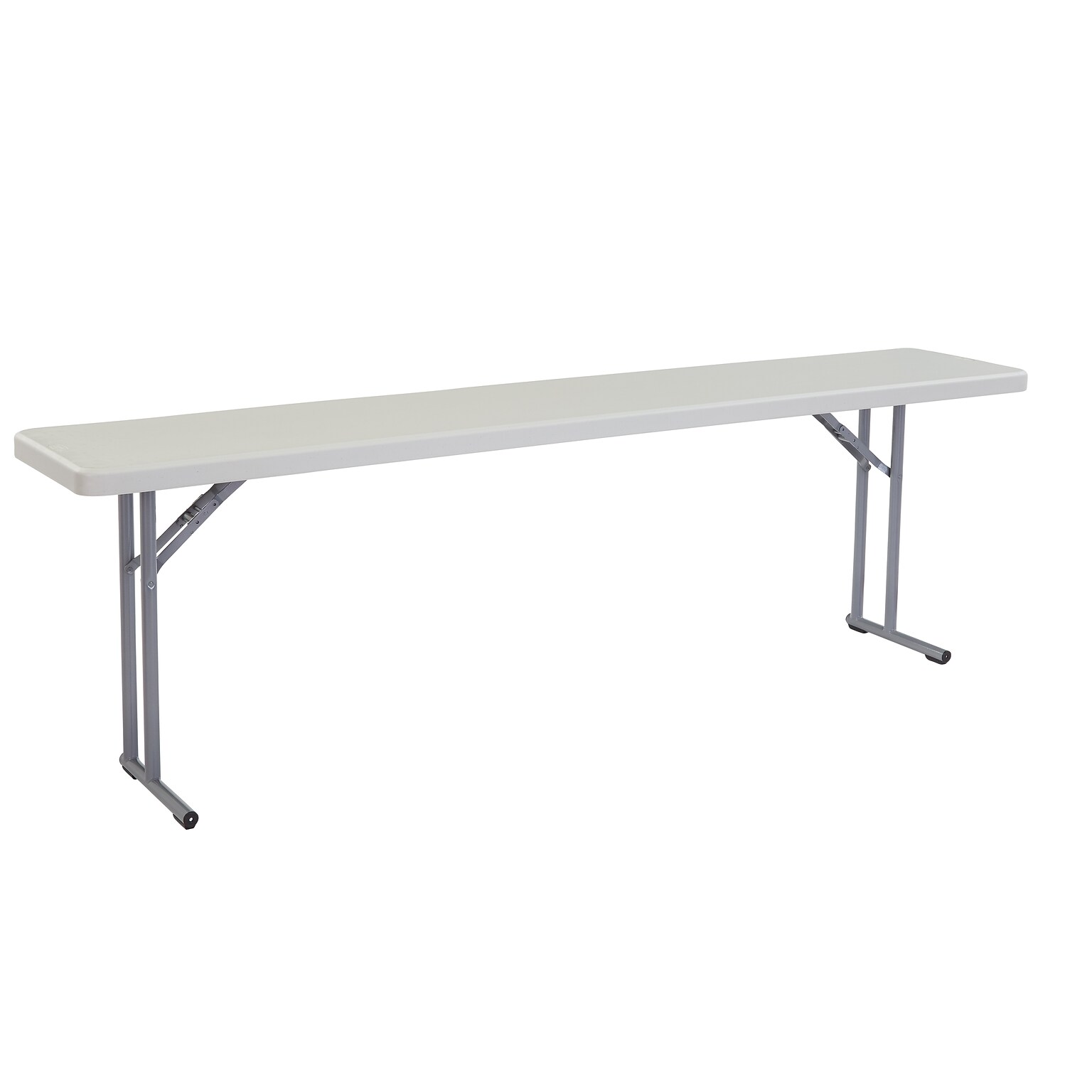 NPS® Heavy Duty Seminar Folding Table, 18 x 96, Speckled Gray (BT1896)