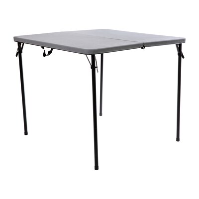 Flash Furniture Dunham Folding Table, 34 x 34, Gray (DADLF86GY)